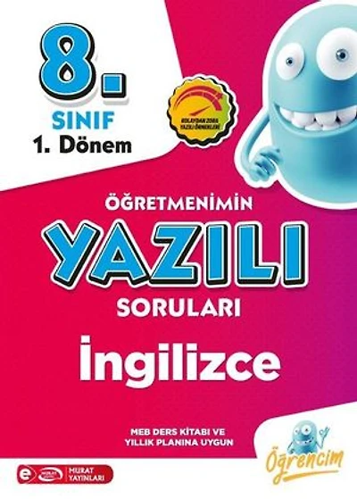 4259 8. Sınıf 1. Dönem İngilizce Öğretmenimin Yazılı Soruları