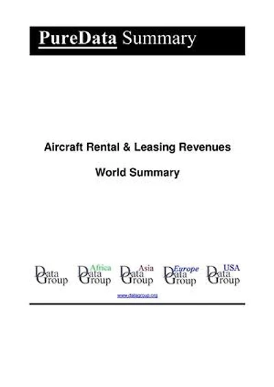 Aircraft Rental & Leasing Revenues World Summary: Market Values & Financials by Country