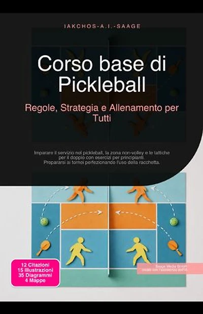 Corso base di Pickleball: Regole, Strategia e Allenamento per Tutti: Imparare il servizio nel pickleball, la zona non-volley e le tattiche per il doppio con esercizi per principianti. Prepararsi ai tornei perfezionando l'uso della racchetta.