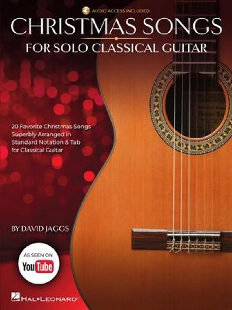 Christmas Songs for Solo Classical Guitar Book/Online Audio