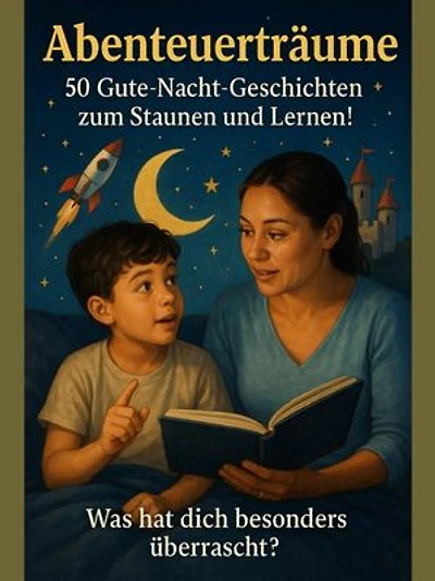 Abenteuerträume – 50 Gute-Nacht-Geschichten zum Staunen und Lernen: Mit liebevollen Erzählungen, die kleine Entdecker zum Träumen und Denken einladen