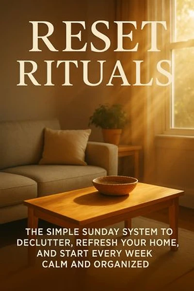 Reset Rituals: The Simple Sunday System to Declutter, Refresh Your Home, and Start Every Week Calm and Organized