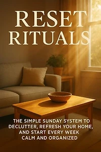 Reset Rituals: The Simple Sunday System to Declutter, Refresh Your Home, and Start Every Week Calm and Organized