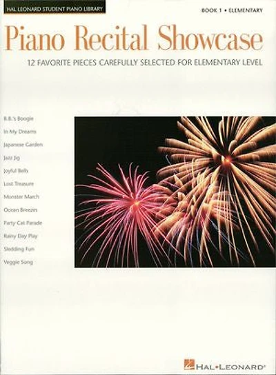 Piano Recital Showcase - Book 1: 12 Favorite Pieces Carefully Selected for Elementary Level