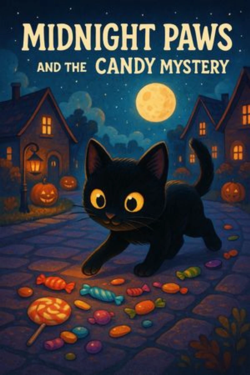 Midnight Paws and the Candy Mystery: A Whiskered Halloween Adventure