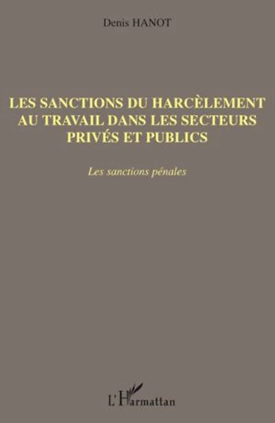 les sanctions du harcèlement au travail dans secteurs privés et publics: pénales