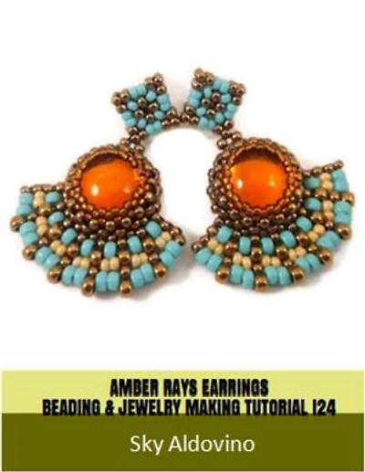 Amber Rays Earrings Beading & Jewelry Making Tutorial