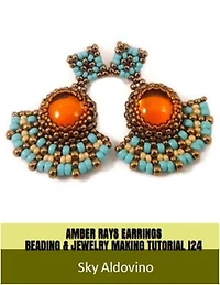 Amber Rays Earrings Beading & Jewelry Making Tutorial