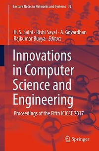 Innovations Computer Science and Engineering: Proceedings of the Fifth ICICSE 2017