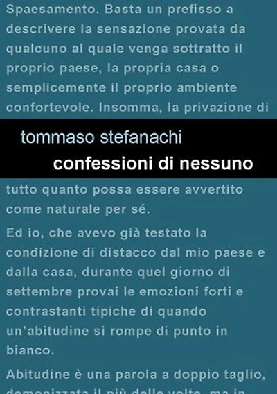 Confessioni di nessuno
