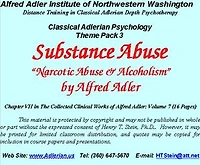 Classical Adlerian Psychology Theme Pack 3: Substance Abuse