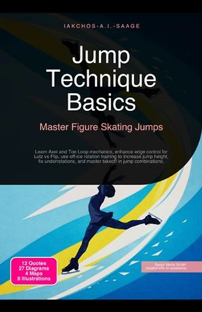 Jump Technique Basics: Master Figure Skating Jumps: Learn Axel and Toe Loop mechanics, enhance edge control for Lutz vs Flip, use off-ice rotation training to increase jump height, fix underrotations, and master takeoff in jump combinations.