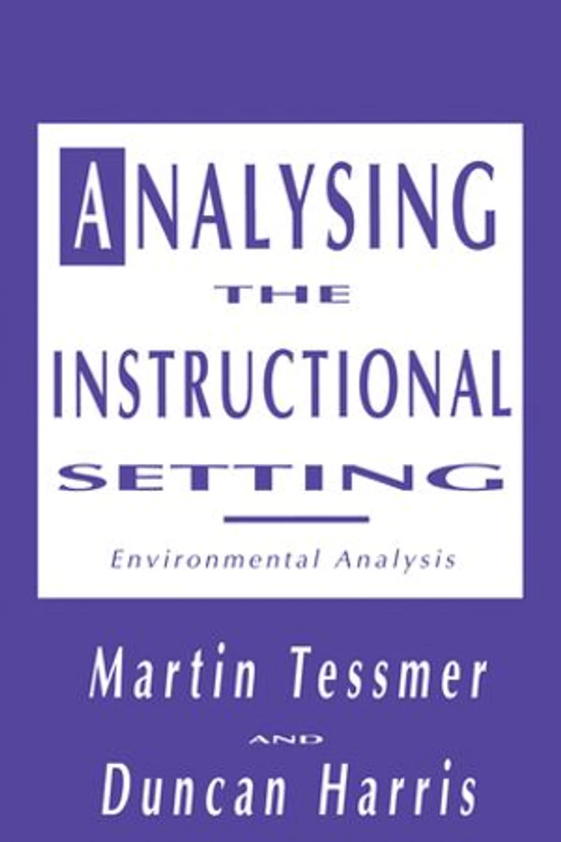Analysing the Instructional Setting: A Guide for Course Designers