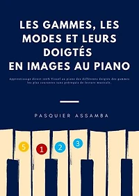 Les Gammes Les Modes et leurs doigtes en image au piano: Apprentissage direct 100% visuel au piano des différents doigtés des gammes les plus courantes, sans prérequis de lecture musicale
