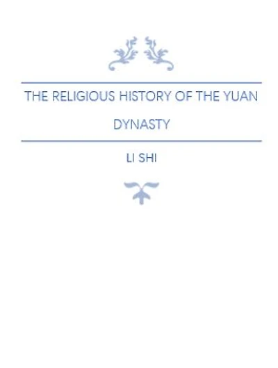 The Religious History of the Yuan Dynasty