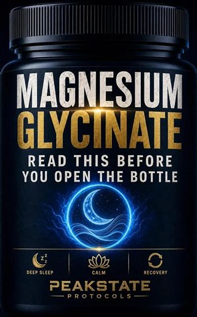 Magnesium Glycinate: Read This Before You Open the Bottle — The Complete Protocol for Deep Sleep, Calm, and Recovery