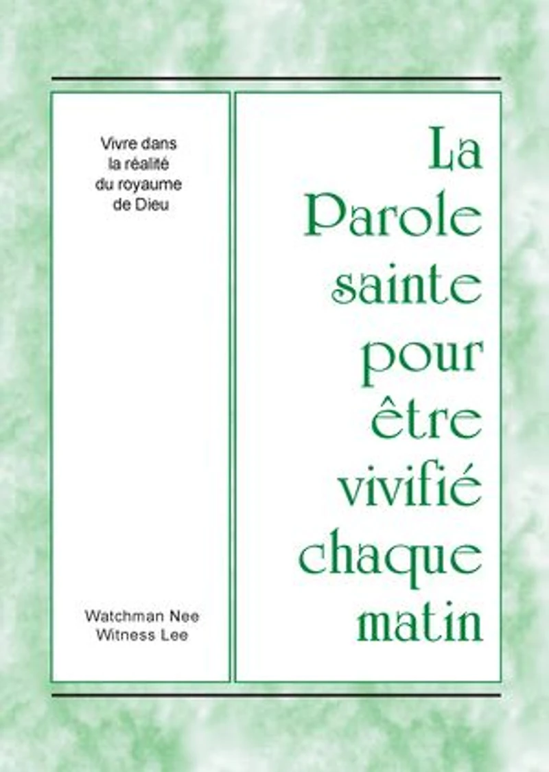 Vivre dans la réalité du royaume de Dieu