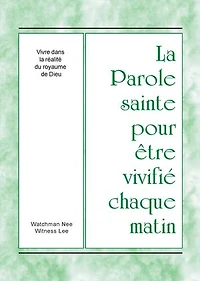 Vivre dans la réalité du royaume de Dieu