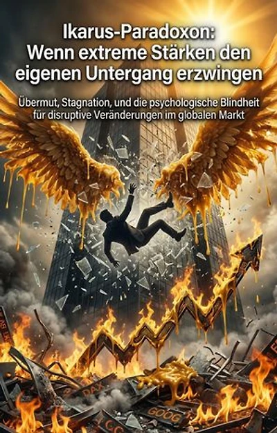 Ikarus-Paradoxon: Wenn extreme Stärken den eigenen Untergang erzwingen: Übermut, Stagnation, und die psychologische Blindheit für disruptive Veränderungen im globalen Markt