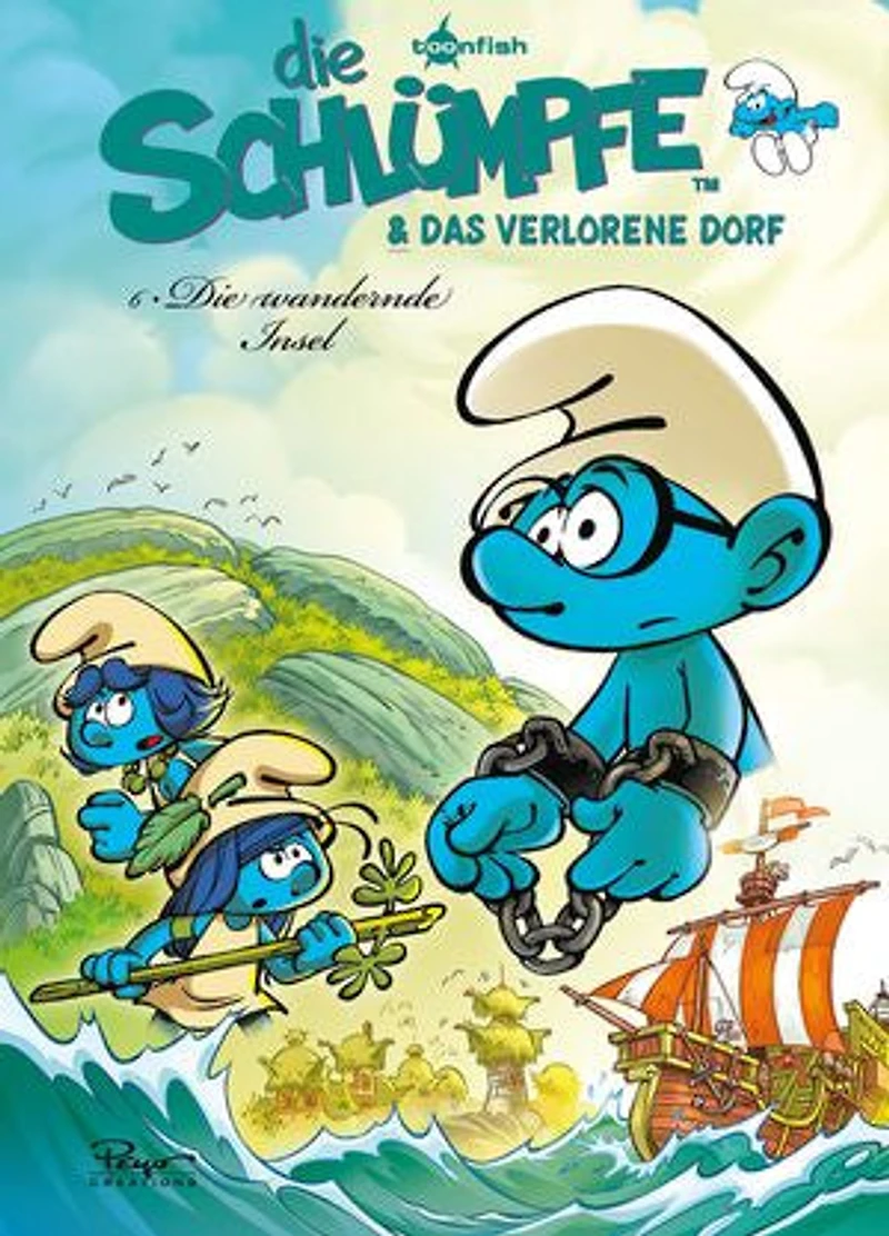 Die Schlümpfe und das verlorene Dorf. Band 6: Die wandernde Insel