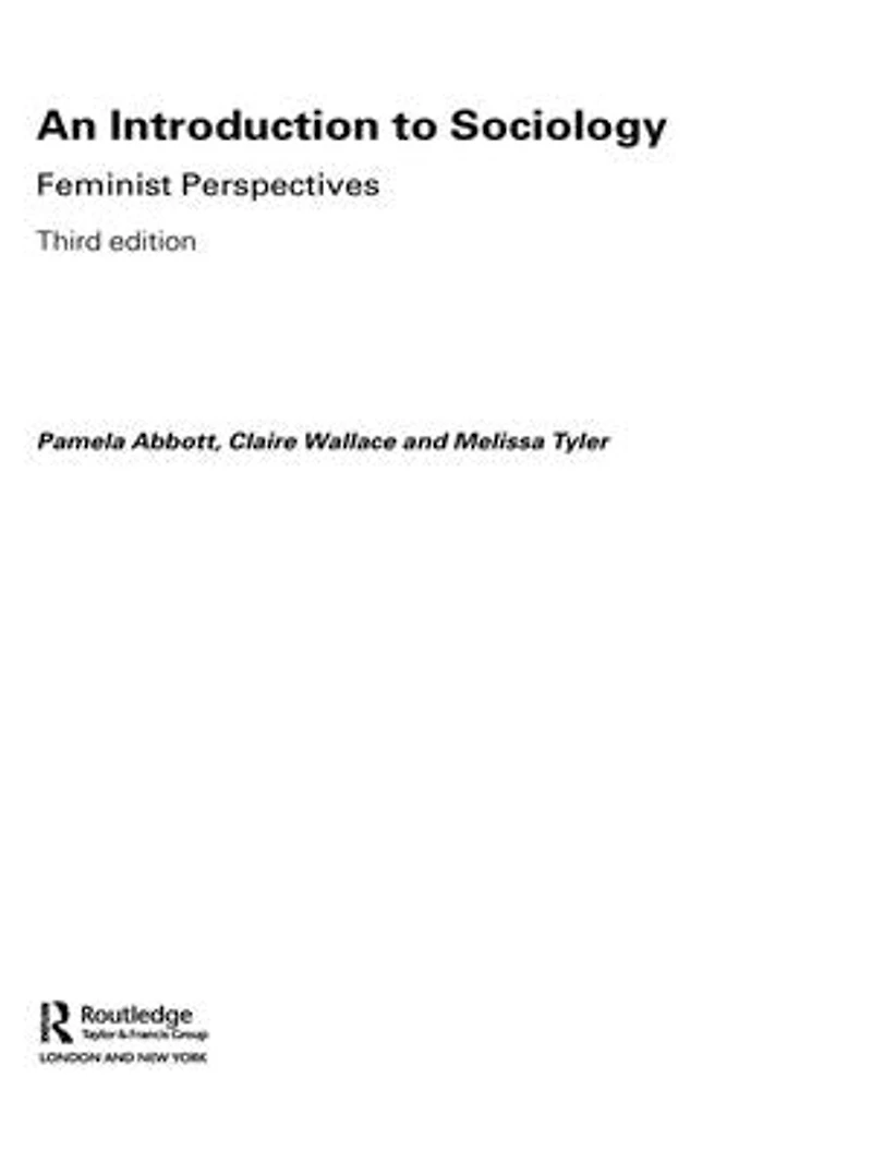 An Introduction to Sociology: Feminist Perspectives