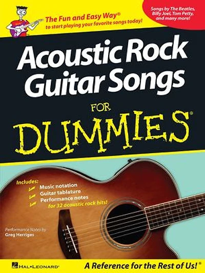 Acoustic Rock Guitar Songs for Dummies (Songbook)