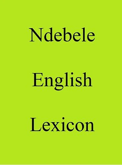 Ndebele English Lexicon