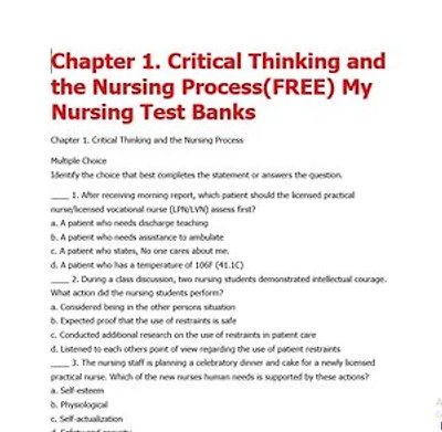 test bank Williams-5th-Edition-Understanding-Medical-Surgical-Nursing