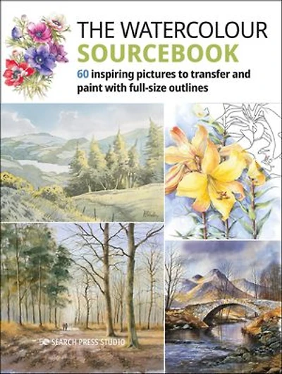 Watercolour Sourcebook, The: 60 inspiring pictures to transfer and paint with full-size outlines
