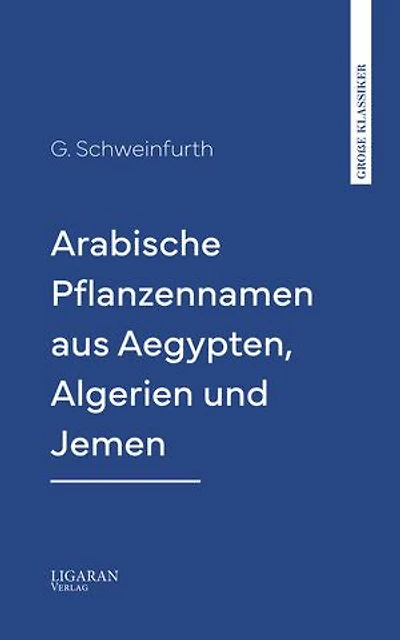 Arabische Pflanzennamen aus Aegypten, Algerien und Jemen