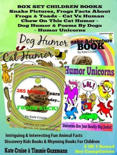 Box Set Set Children's Books: Snake Picture Book - Frog Picture Book - Humor Unicorns - Funny Cat Book For Kids Dog Humor: Children's Books and Bedtime Stories For Kids Ages 3-8 for Early Reading