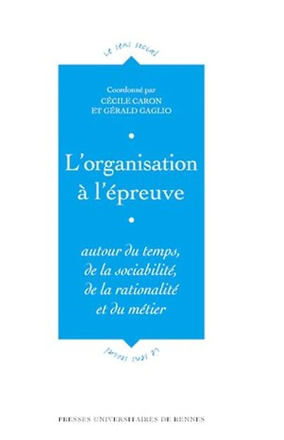 L' organisation à l'épreuve: autour du temps, de la sociabilité, rationalité et métier