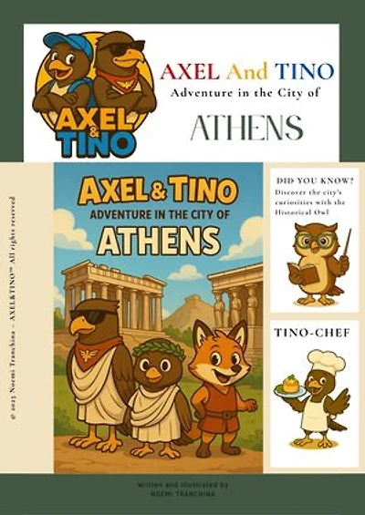 AXEL&TINO Ad enture in the city of Athen: Educational travel kid ebooks, 7-12
