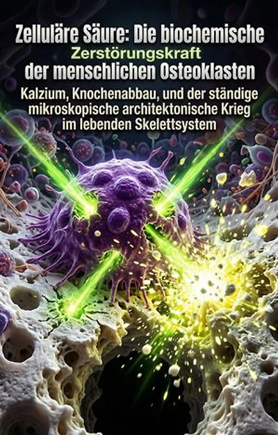 Zelluläre Säure: Die biochemische Zerstörungskraft der menschlichen Osteoklasten: Kalzium, Knochenabbau, und der ständige mikroskopische architektonische Krieg im lebenden Skelettsystem