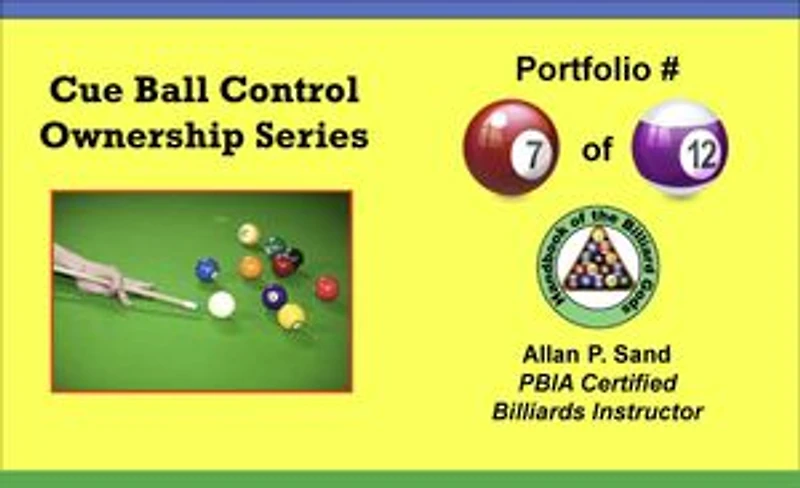 Cue Ball Control Ownership Series, Portfolio of 12: Cue Ball Control Ownership Series