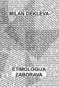 Etimologija zaborava: Abecedarij poetičnih izraza