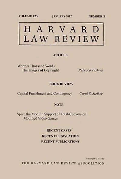 Harvard Law Review: Volume 125, Number 3 - January 2012