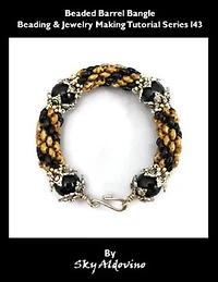 Beaded Barrel Bangle Beading & Jewelry Making Tutorial Series I43