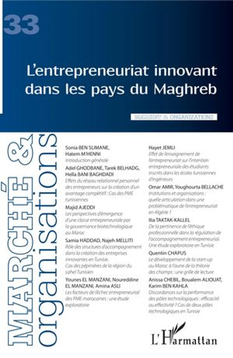 L'entrepreneuriat Innovant Dans Les Pays Du Maghreb