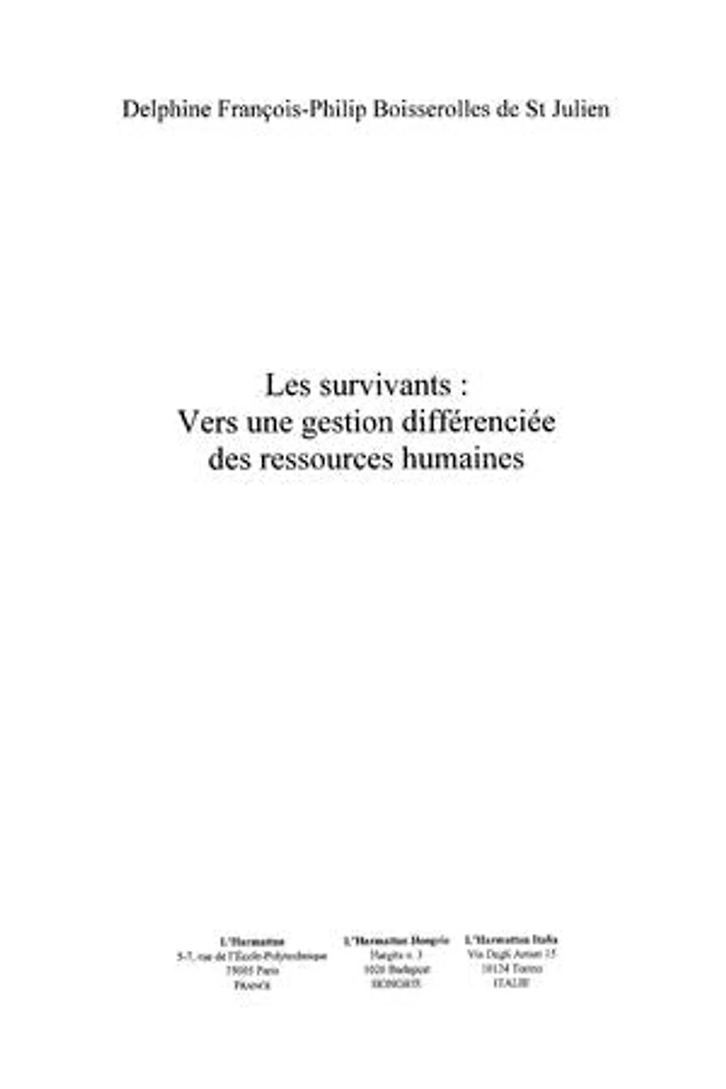 Survivants vers une gestion différenciée