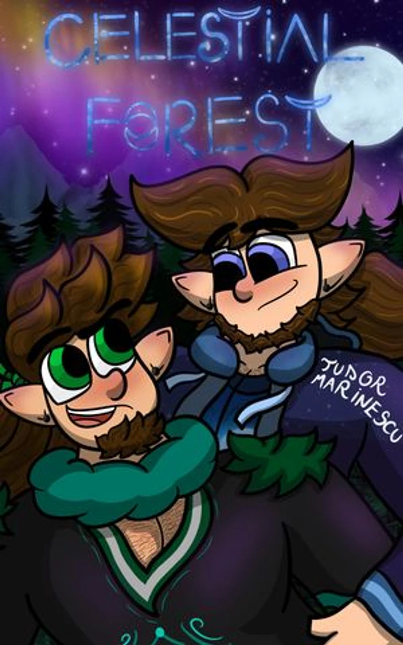 Celestial Forest (An Illustrated YA MM Romance Novel)
