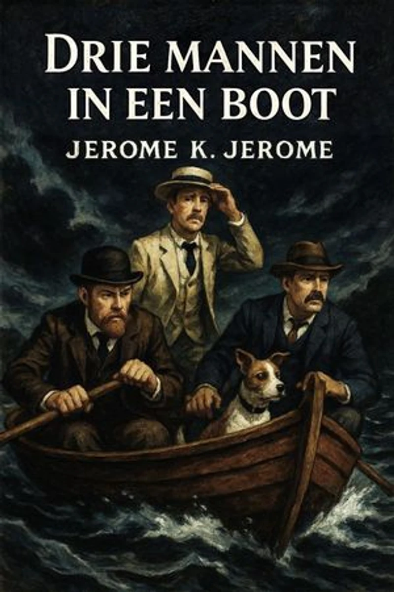 Drie mannen in een boot