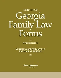 Library of Georgia Family Law Forms, 5th Edition