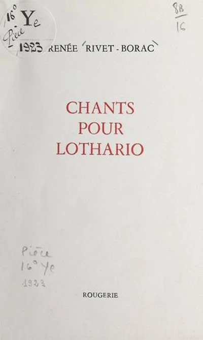 Chants pour Lothario