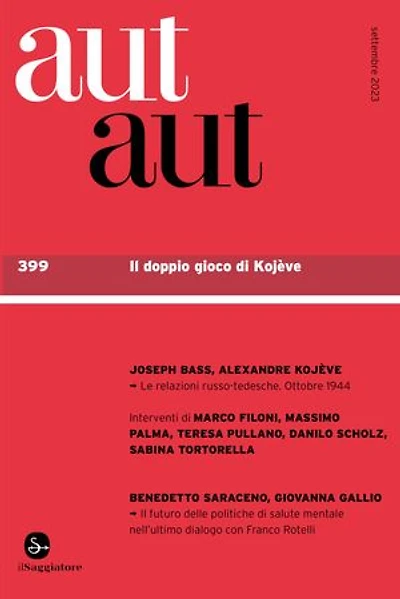 aut aut 399: Il doppio gioco di Kojève