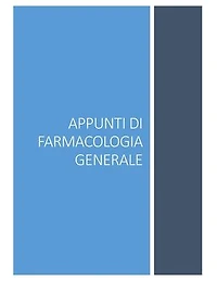 Appunti di Farmacologia Generale