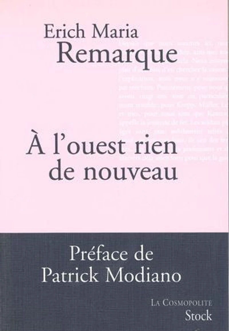 A l'Ouest rien de nouveau