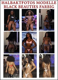 187 Halbaktfotos Modelle Black Beauties Farbig.: Erregende hochauflösende Halbaktfotos von schwarzen weiblichen Supermodellen.