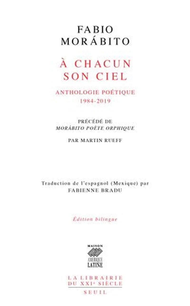 A chacun son ciel: anthologie poétique