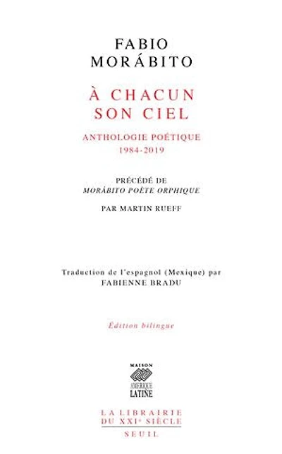 A chacun son ciel: anthologie poétique